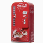 Coca-Cola® Vintage Vending Machine With Santa Ornament